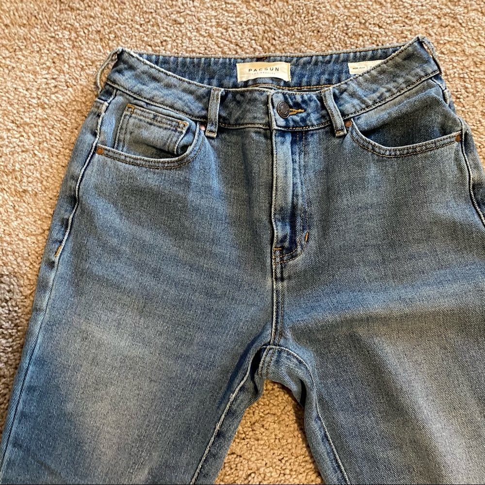 SOLD Pacsun mom jean raw asymmetrical hem - Picture 6 of 11